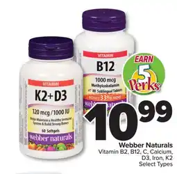 PharmaChoice Webber Vitamin B2, B12, C, Calcium, D3, Iron, K2 offer