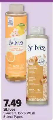 PharmaChoice St. Ives Skincare, Body Wash offer
