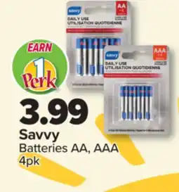 PharmaChoice Savvy Batteries AA, AAA offer