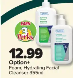 PharmaChoice Option+ Foam, Hydrating Facial Cleanser offer