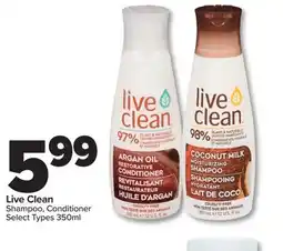 PharmaChoice Live Clean Shampoo, Conditioner offer