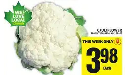 Food Basics CAULIFLOWER offer