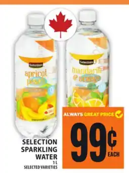 Food Basics SELECTION SPARKLING WATER offer