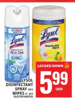 Food Basics LYSOL DISINFECTANT SPRAY OR WIPES offer