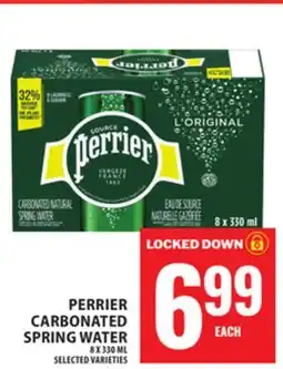 Food Basics PERRIER CARBONATED SPRING WATER offer