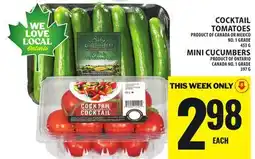 Food Basics COCKTAIL TOMATOES OR MINI CUCUMBERS offer