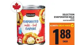 Food Basics SELECTION EVAPORATED MILK offer