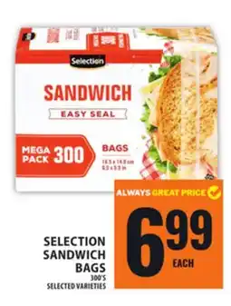 Food Basics SELECTION SANDWICH BAGS offer