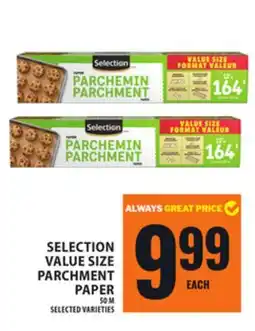Food Basics SELECTION VALUE SIZE PARCHMENT PAPER offer