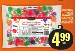 Food Basics SELECTION FRUIT FLAVORED LOLLIPOPS offer