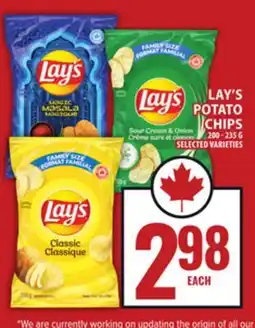 Food Basics LAY'S POTATO CHIPS offer