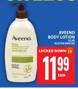 Food Basics AVEENO BODY LOTION offer