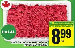 Food Basics HALAL EXTRA LEAN GROUND BEEF FAMILY PACK offer