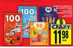Food Basics CADBURY OR HERSHEY'S HALLOWEEN TREATS OR MAYNARDS FUN TREATS CANDY offer