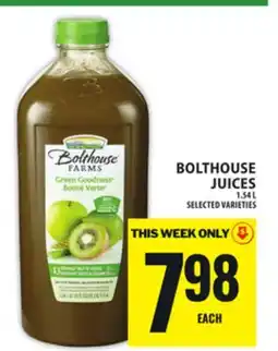 Food Basics BOLTHOUSE JUICES offer