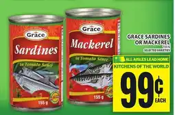 Food Basics GRACE SARDINES OR MACKEREL offer