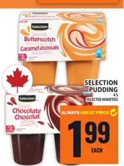 Food Basics SELECTION PUDDING offer
