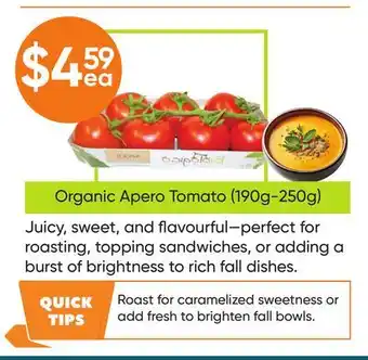 Healthy Planet Organic Apero Tomato offer