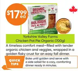 Healthy Planet Yorkshire Valley Farms Chicken Pot Pie Organic offer