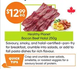 Healthy Planet Healthy Planet Bacon Beef Halal offer