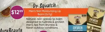 Healthy Planet Dr. Squatch Men's Nat Moisturizing Lip Balm offer