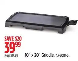 Canadian Tire MasterChef 10˝ x 20˝ Griddle offer