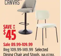 Canadian Tire Canvas Selected Dining Chair and Stools offer