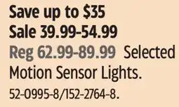 Canadian Tire NOMA Selected Motion Sensor Lights offer
