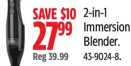 Canadian Tire Black-Decker 2-in-1 Immersion Blender offer