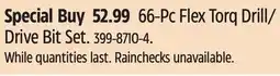 Canadian Tire 66-Pc Flex Torq Drill/ Drive Bit Set offer