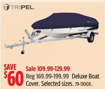 Canadian Tire Tripel Deluxe Boat Cover offer