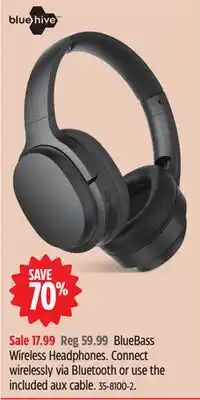 Canadian Tire Bluehive BlueBass Wireless Headphones offer