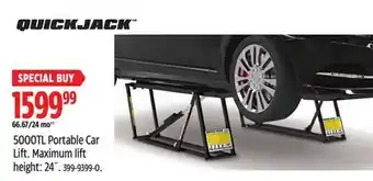 Canadian Tire Maximum lift offer