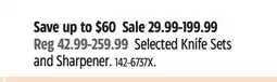 Canadian Tire Henckels Selected Knife Sets and Sharpener offer