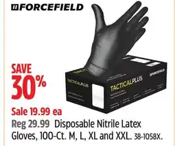 Canadian Tire Forcefield Disposable Nitrile Latex Gloves, 100-Ct offer