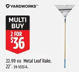 Canadian Tire Metal Leaf Rake offer