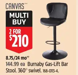 Canadian Tire Burnaby Gas-Lift Bar Stool offer