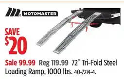 Canadian Tire 72˝ Tri-Fold Steel Loading Ramp, 1000 lbs offer