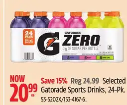 Canadian Tire Selected Gatorade Sports Drinks, 24-Pk offer
