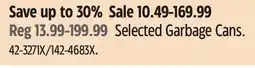Canadian Tire Selected Garbage Cans offer