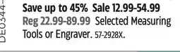 Canadian Tire Selected Measuring Tools or Engraver offer