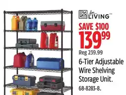 Canadian Tire For Living 6-Tier Adjustable Wire Shelving offer