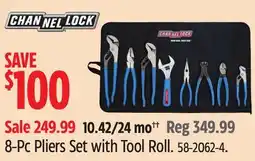 Canadian Tire Channellock 8-Pc Pliers Set with Tool Roll offer