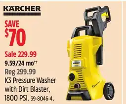Canadian Tire Karcher K3 Pressure Washer with Dirt Blaster offer