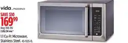 Canadian Tire Vida 1.1 Cu-Ft Microwave, Stainless Steel offer