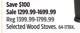 Canadian Tire Selected Wood Stoves offer