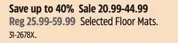 Canadian Tire Selected Floor Mats offer