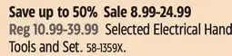 Canadian Tire Selected Electrical Hand Tools and Set offer