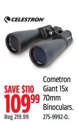 Canadian Tire Celestron Cometron Giant 15x 70mm Binoculars offer