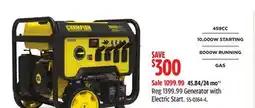Canadian Tire Champion Generator with Electric Start offer